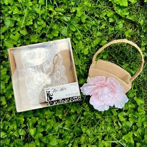 Wedding Ring Bearer Pillow And Flower Girl Basket